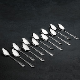 Набор ложек столовых из нержавеющей стали Камея, длина 18 см, 12 шт