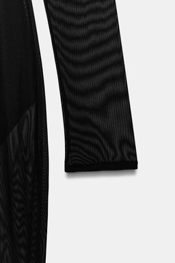 SEMI-SHEER DRESS WITH BODYSUIT - Zara фото 3