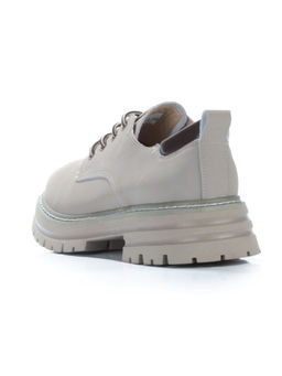 03-P8204-3 GRAY/BEIGE Полуботинки женские (натуральная кожа, нубук)