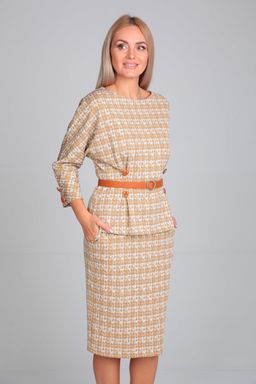 Костюм Gamma & Gracia 601 бежевый клетка  фото 5