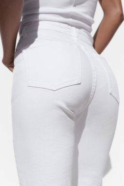 TRF CROPPED FLARE HIGH-WAIST JEANS - Zara фото 23