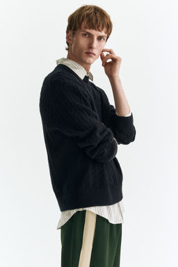 Jersey en punto trenzado Regular Fit - H&m фото 5