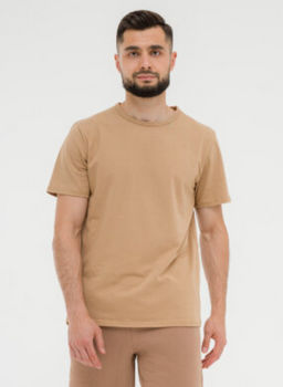 178 Футболка базовая, темный беж - Knitka wear фото 6