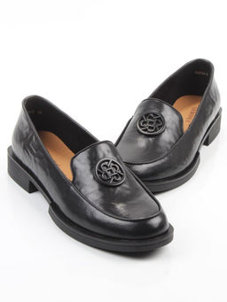 03-DLG13-2 BLACK Лоферы женские (натуральная кожа)