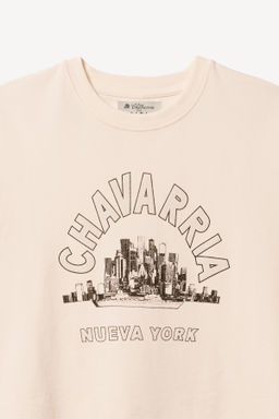 CAMISETA MANGA CORTA WILLY CHAVARRIA X ZARA / Blanco roto  фото 6