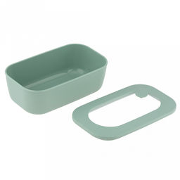 Контейнер для продуктов пластмассовый Нео 0,9л, 21x12,5x7см, прямоугольный, герметичный, с крышкой, фисташковый, клапан для выпуска пара, подходит для СВЧ (Россия) - Домашняя мода фото 6