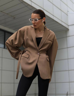 Пиджак оверсайз с завязками, Артикул: 135772