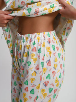 М43 Пижама Мальвина (груши на молочном)