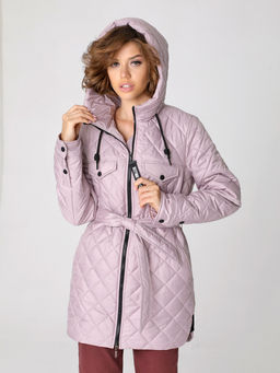 23331 Куртка серо-розовый - Dizzyway фото 5