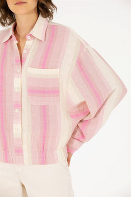 U. S. Polo Assn Женская розовая рубашка с длинным рукавом - U.s. polo assn фото 14