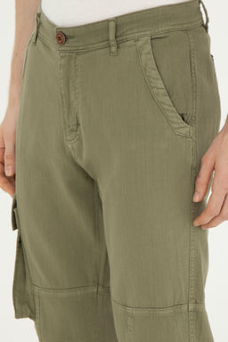Мужские брюки из плотной ткани темного цвета хаки - U.s. polo assn фото 13