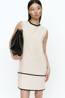 Vestido recto en mezcla de lino - H&m фото 3