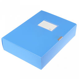 Папка-органайзер (короб) "Архивная" А4 23,4х31,7х7,5см, пластик, на липучке, цвет голубой (Китай)