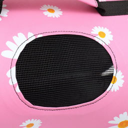 Сумка-переноска каркасная Цветы, размер S, 37,5 х 17 х 22 см - Пижон фото 6