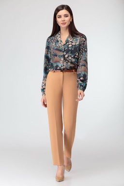 Блуза Swallow 803.2 черный+серебряный узор фото 477