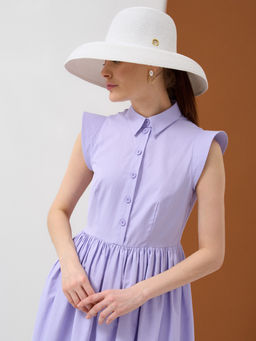 Платье хлопок OD-796-3 сиреневое OD-796-3