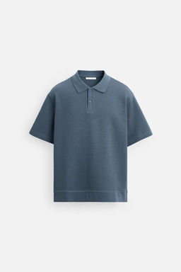 INTERLOCK TEXTURED POLO SHIRT - Zara фото 7