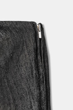 TRF DENIM BANDEAU JUMPSUIT - Zara фото 8