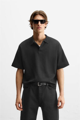 REGULAR FIT INTERLOCK POLO SHIRT - Zara фото 10