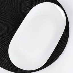 Блюдо фарфоровое овальное Wilmax, 28.5×16.5 см, белое