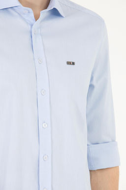 U. S. Polo Assn Мужская голубая базовая рубашка с длинным рукавом - U.s. polo assn фото 7