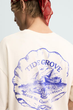 WASHED PRINT T-SHIRT - Zara фото 6