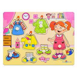 Пазл-вкладыш Одень девочку - Щепочка фото 2