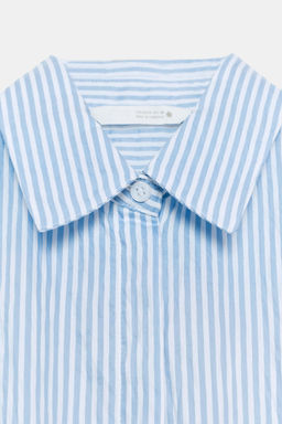CAMISA RAYAS LAZADAS ZW COLLECTION / Azul / Blanco - Zara фото 9