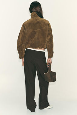 STRAIGHT-LEG TROUSERS WITH DOUBLE WAIST - Zara фото 11