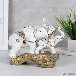 Статуэтка Слониха со слоненком 19 см / W232 /уп 18/ - ГалеонТрейд фото 5