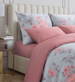 Постельное белье Роза Евро (простыня на резинке 180*200 см) + 4 наволочки