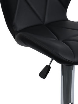 Комплект барных стульев «Клик Мебель», с подъёмным механизмом, с прострочкой, искусственная кожа, цвет чёрный, 2 шт.