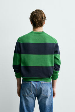JERSEY JACQUARD RAYAS AARON LEVINE X ZARA / Azul?n  фото 3