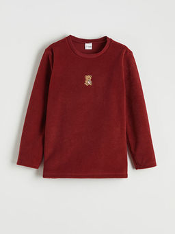 K?z ?ocuk Nak??l? Bisiklet Yaka Pijama Tak?m