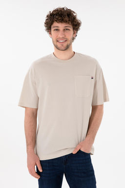 Erkek Comfort Fit Bisiklet Yaka Ta_ Ti__rt Sepette S_rpriz _ndirim