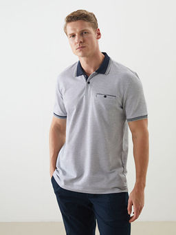 Polo Yaka Merserize G?r?n?ml? Erkek Ti??rt