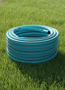 Шланг ТЭП армированный 3-х слойный 18х24мм(3/4")Колор(COLOR)бирюзовый с прозрачной полосой25м 123378
