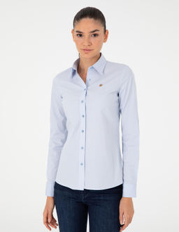 A__k Mavi Slim Fit Uzun Kollu G_mlek - Pierre cardin фото 3