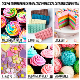 Краситель пищевой гелевый жирорастворимый KONFINETTA: зелёный, 10 мл. - Simaland фото 5