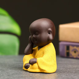 Фигурка керамика TAKE IT EASY «Будда», 7×5 см, жёлтая