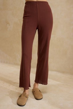 Beyaz %100 Pamuklu Cicekli Baby Overloklu Fitilli/Pointel Orme Pijama Tak?m? THMSS26PT00012 - Trendyolmilla фото 17