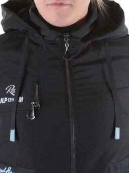 21-65 BLACK Куртка демисезонная женская AiKESDFRS - Фабричный китай фото 4