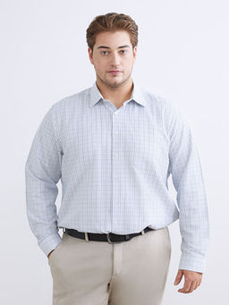 Regular Fit Uzun Kollu Ekose Gabardin Erkek G?mlek