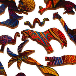 Пазл фигурный Царь зверей - Puzzle фото 7