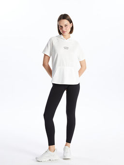 Kad?n Beli Lastikli D?z Spor Tayt