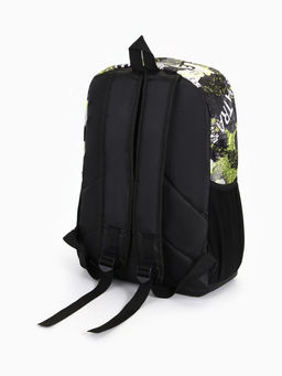 Рюкзак школьный на молнии, с карманами, с принтом, размер 30?13?42 см, голубой/серый