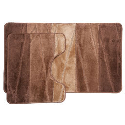 Комплект ковриков для в/к AQUA-PRIME Enigma из 2 шт 60х100/50х60см 12мм (коричневый)