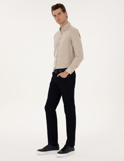 Koyu Lacivert Straight Fit Jean Pantolon