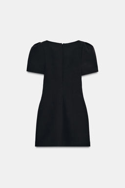 PLEATED SHORT DRESS WITH POCKETS