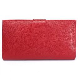 Портмоне женское Croco-ПР-971 с хлястиком натуральная кожа 4 отд, 17 карм, красный флотер (113) 239657  фото 2